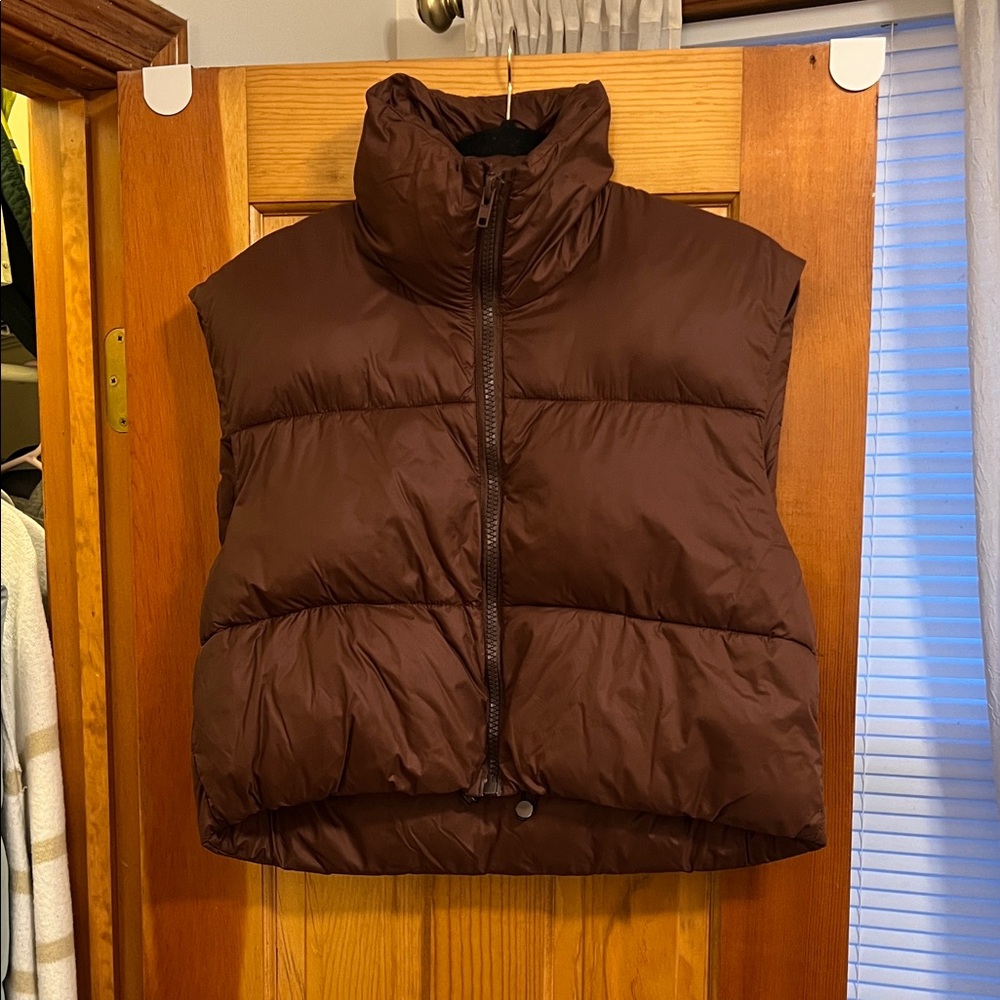 Brown Puffer Vest